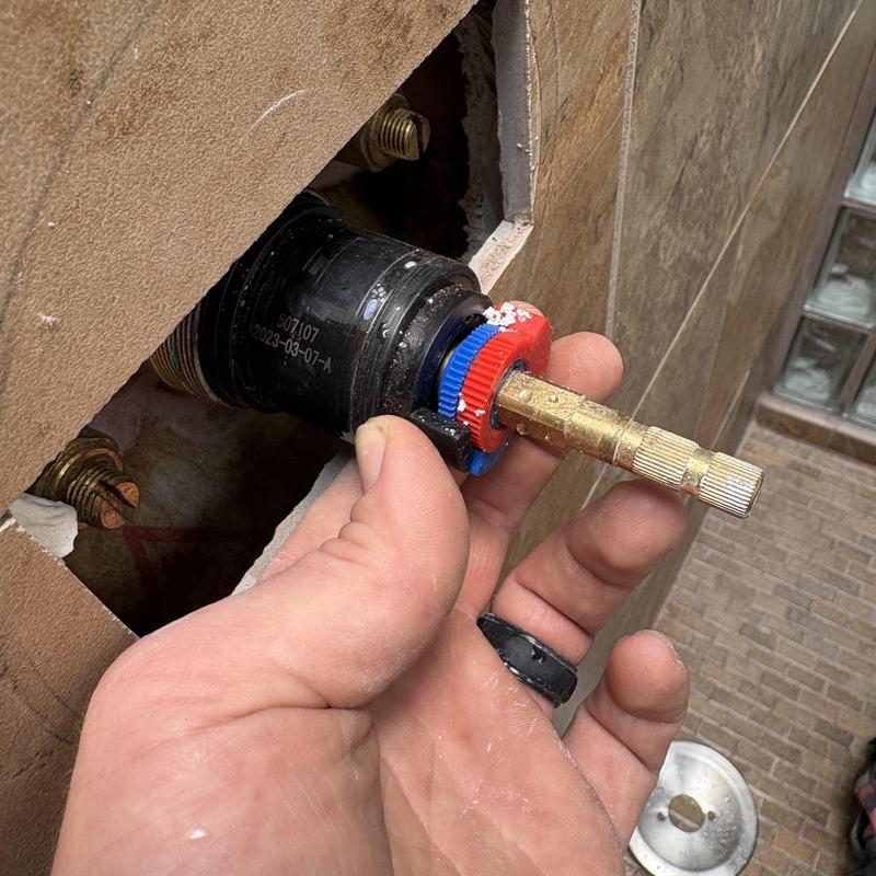 Danze shower cartridge installation in wall cavity