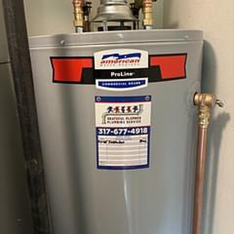 40-gallon natural gas water heater installation