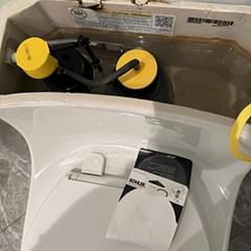 Flush valve gasket replacement inside toilet tank