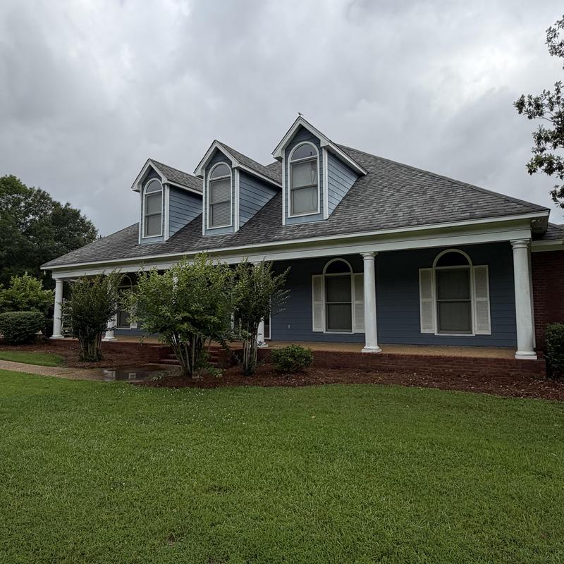 Dormer siding replacement and gutter removal in Brandon, MS