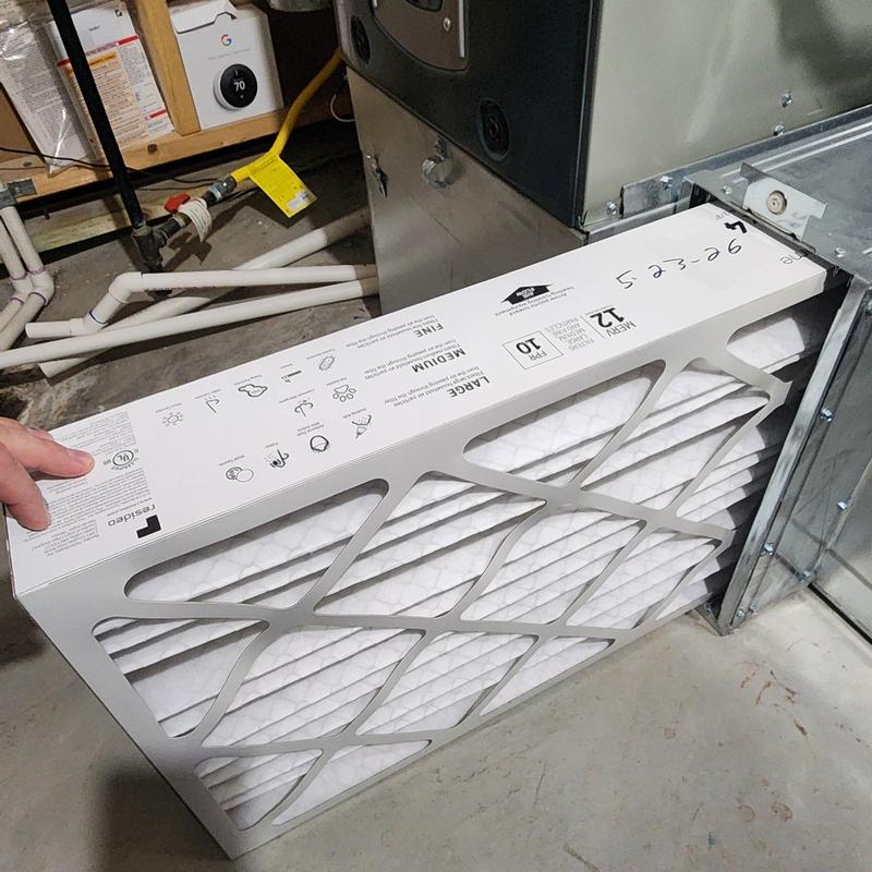 Honeywell whole home air filter installation