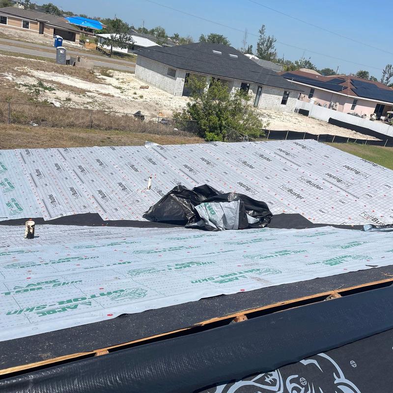 Polyglass IRX peel and stick underlayment on roof installation Polyglass IRX peel and stick underlayment on roof installation