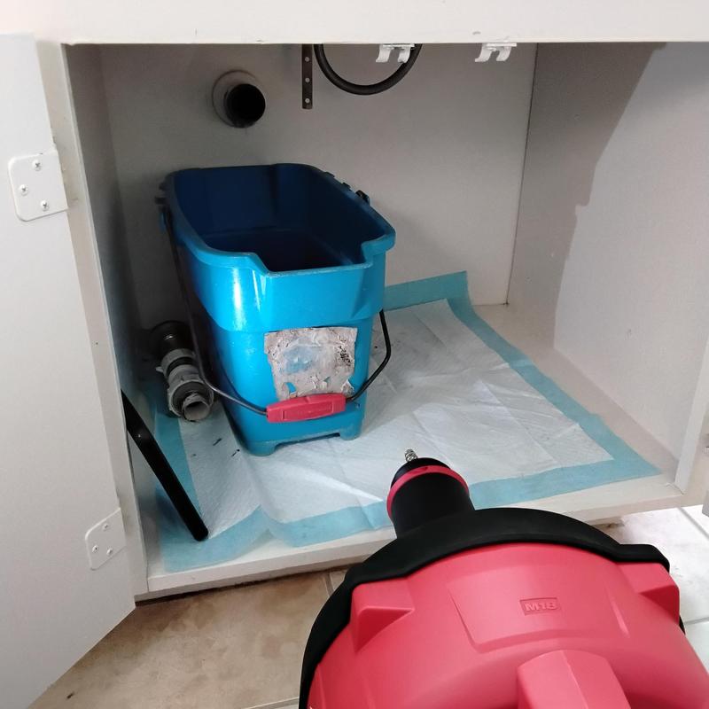 Lavatory sink tubular piping with drain clearing tools