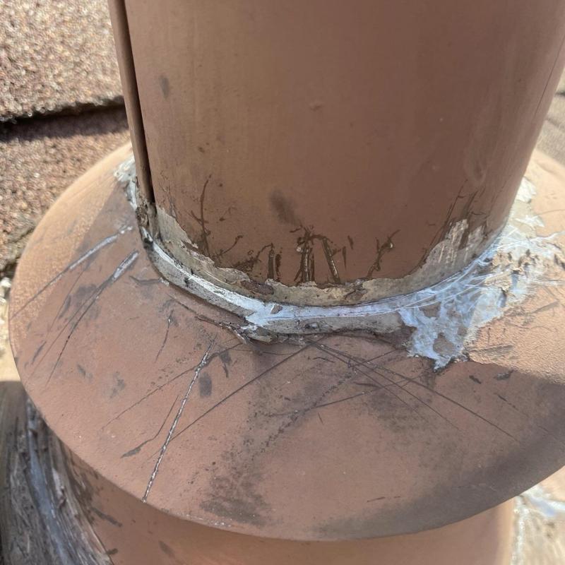 Roof vent flashing with sealant repair and resealing