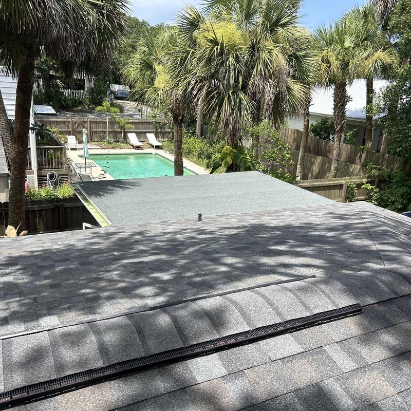 Owens Corning Duration shingle roof with flat deck seal Owens Corning Duration shingle roof with flat deck seal