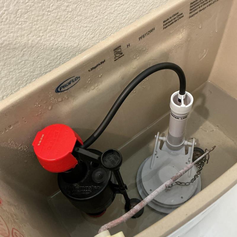 Toilet fill valve replacement inside tank