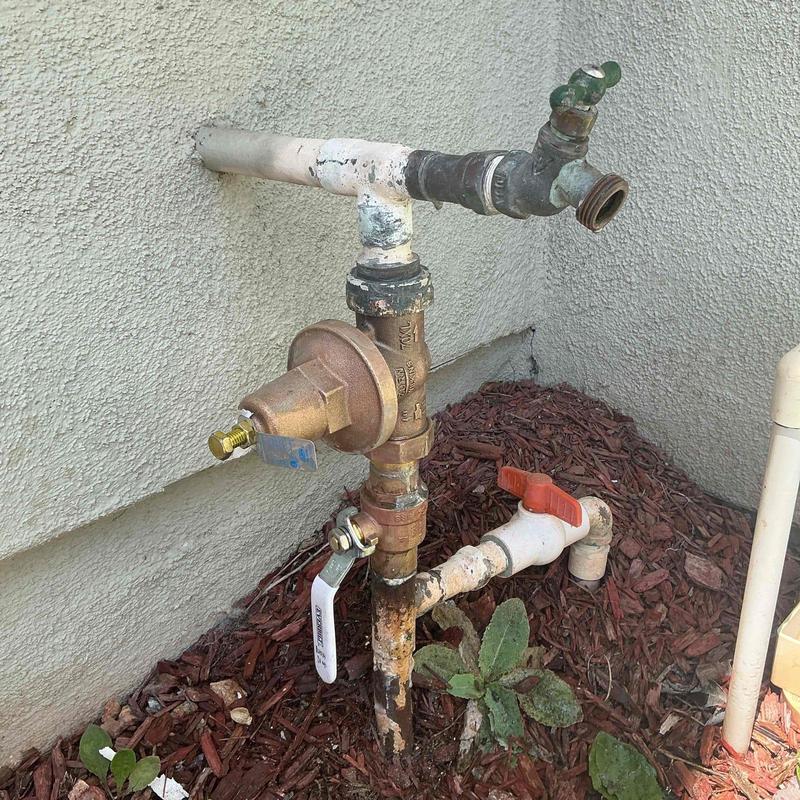 1-inch full-port ball valve and pressure regulator install
