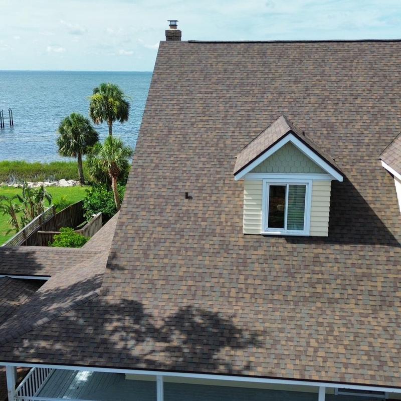 Owens Corning Duration shingle roof with ridge vent Owens Corning Duration shingle roof with ridge vent