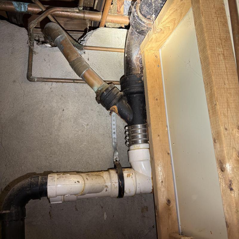 3-inch cast-iron to PVC plumbing stack replacement