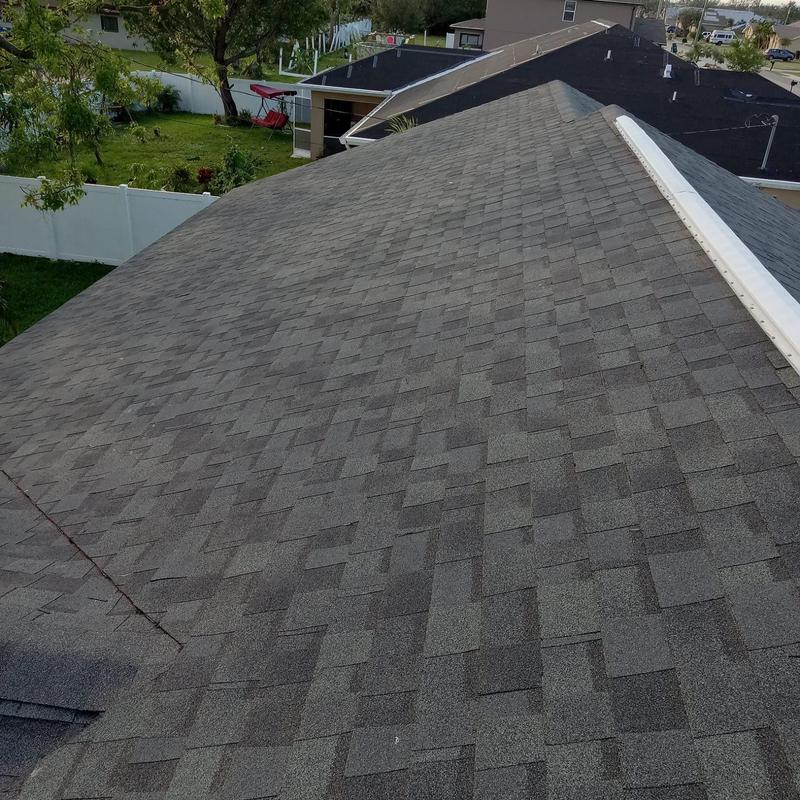 Shingle roof with ridge vent in Cape Coral, FL Shingle roof with ridge vent in Cape Coral, FL