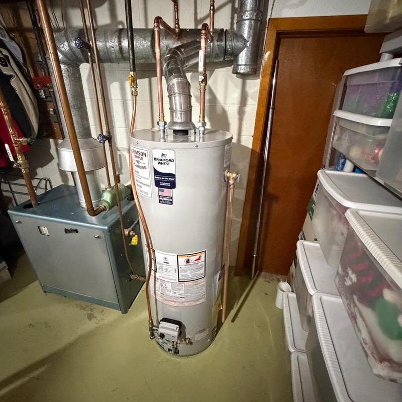 40 gallon atmospheric water heater with vent pipes