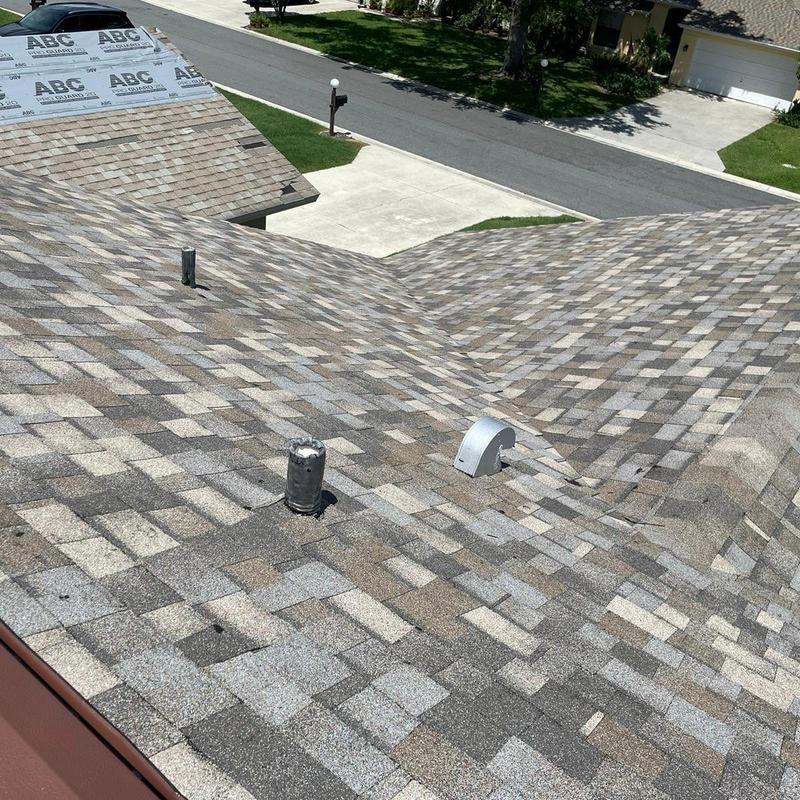 Shingle roof with new ventilation pipe installation Shingle roof with new ventilation pipe installation