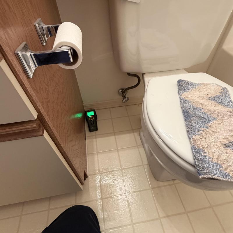 Toilet shutoff valve and supply line leak detection