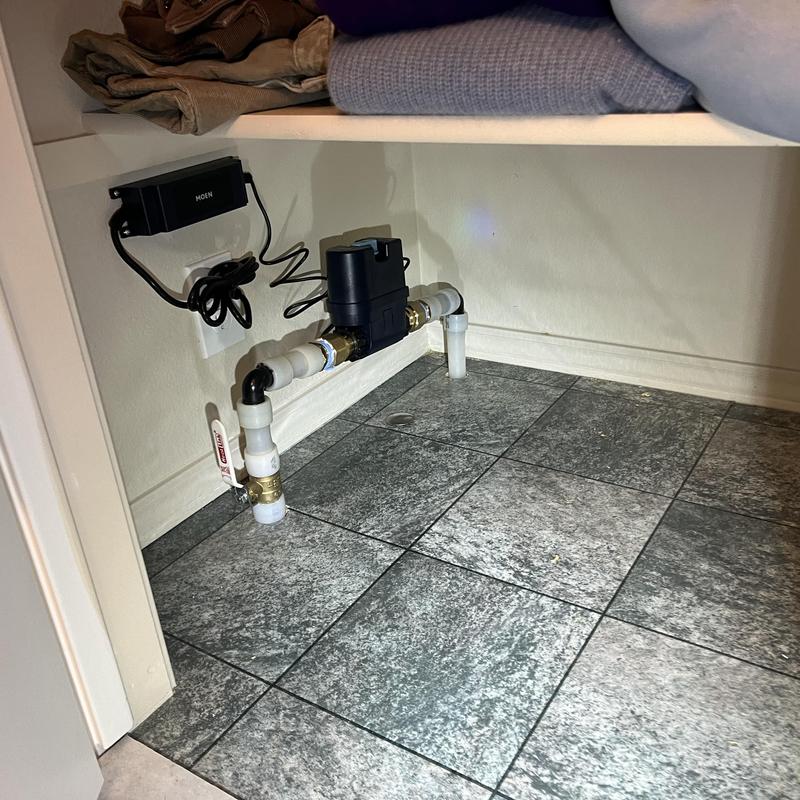 Moen Flow automatic shut off valve installation