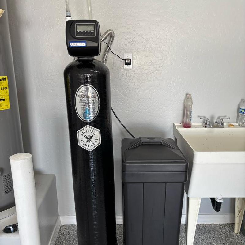48k grain Green whole home water softener system installed 48k grain Green whole home water softener system installed