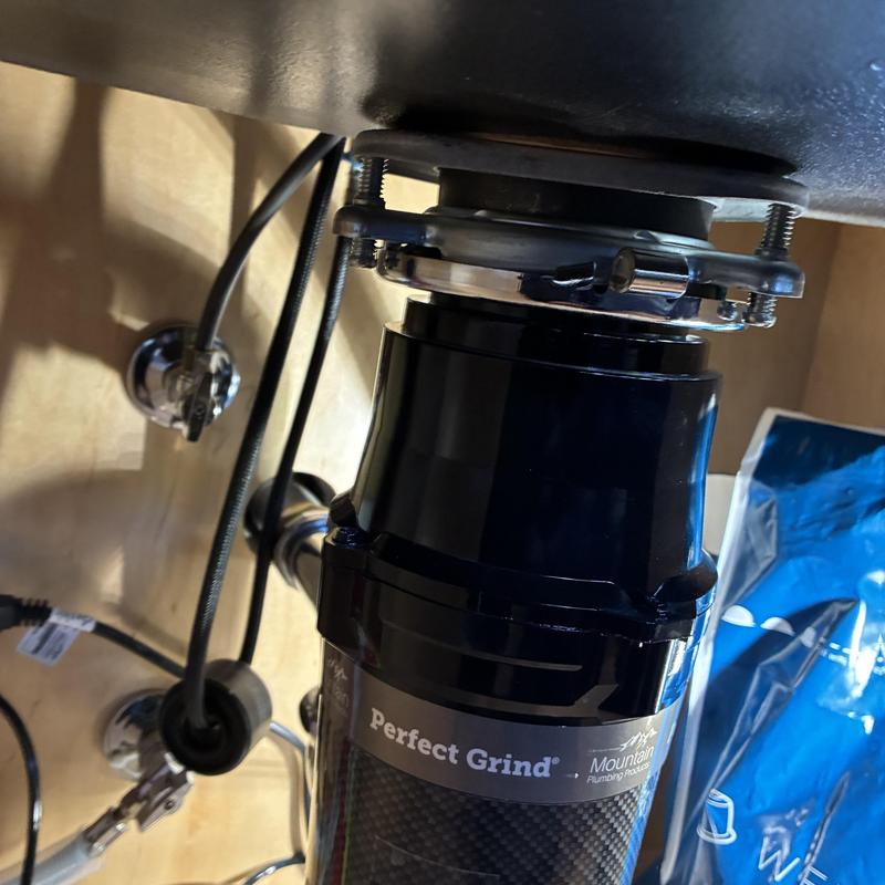 Garbage disposal trim and basin faucet plumbing installation