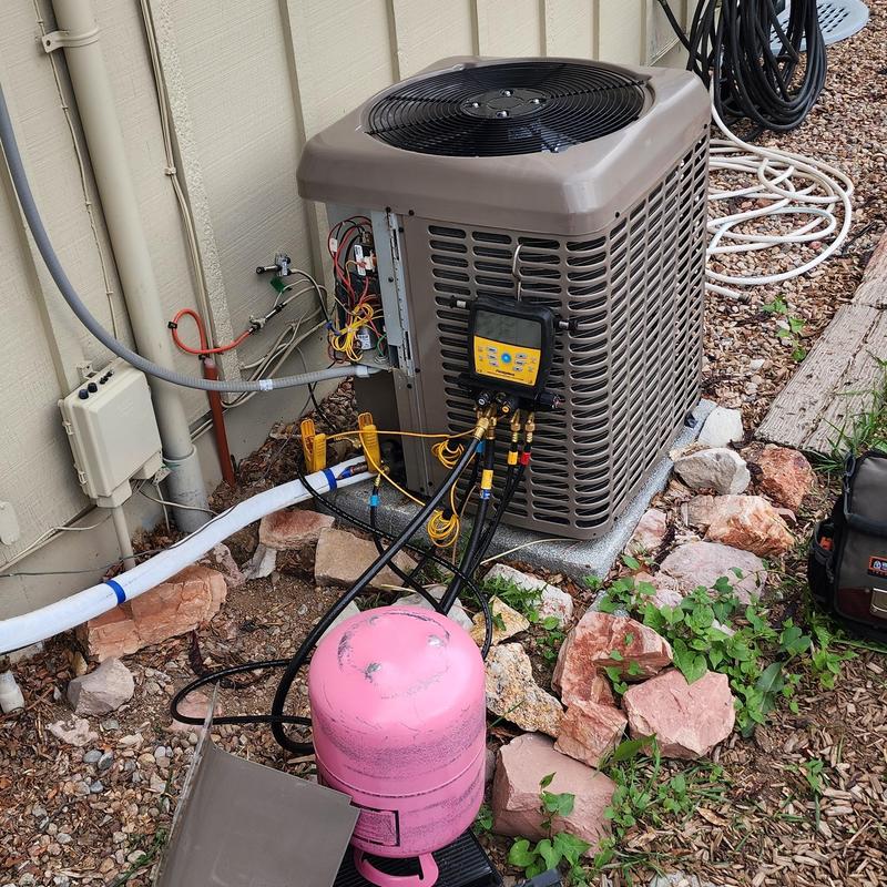 York air conditioner refrigerant charging with gauges