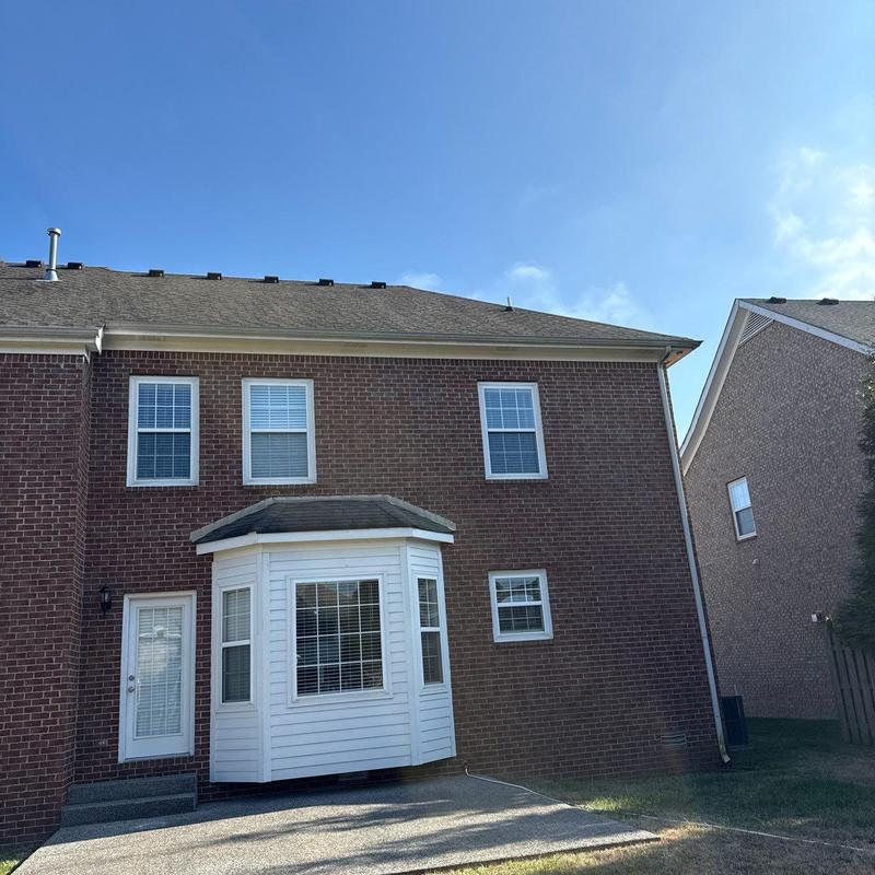 Asphalt shingle roof with potential hail damage inspection