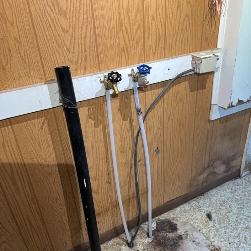 Sill cock valves and PEX waterlines installation