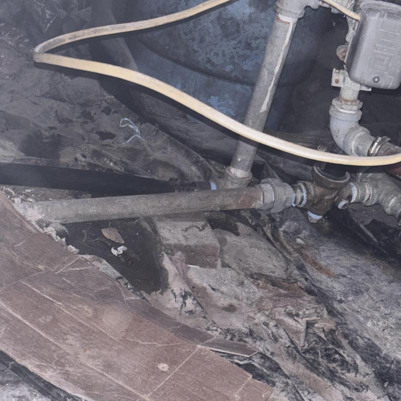 Main waterline pipe replacement under house floor