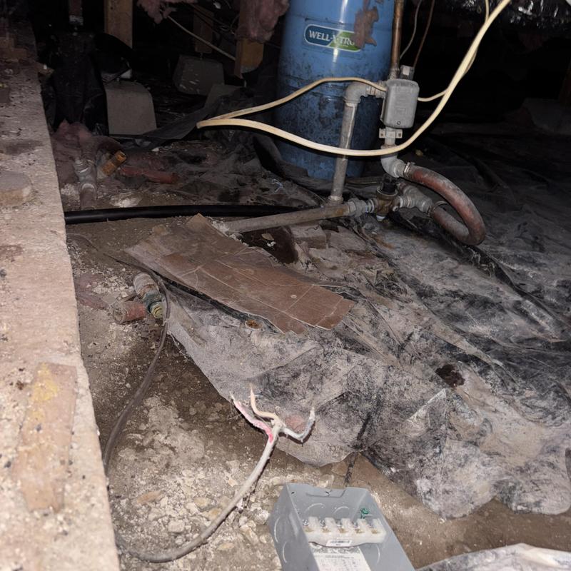 Main waterline replacement under house near backflow device