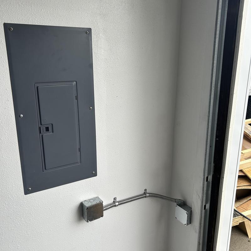 Level 2 EV charger wiring with breaker panel in Payette