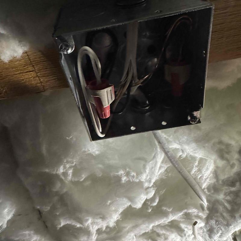 Floor outlet electrical box installation with wiring