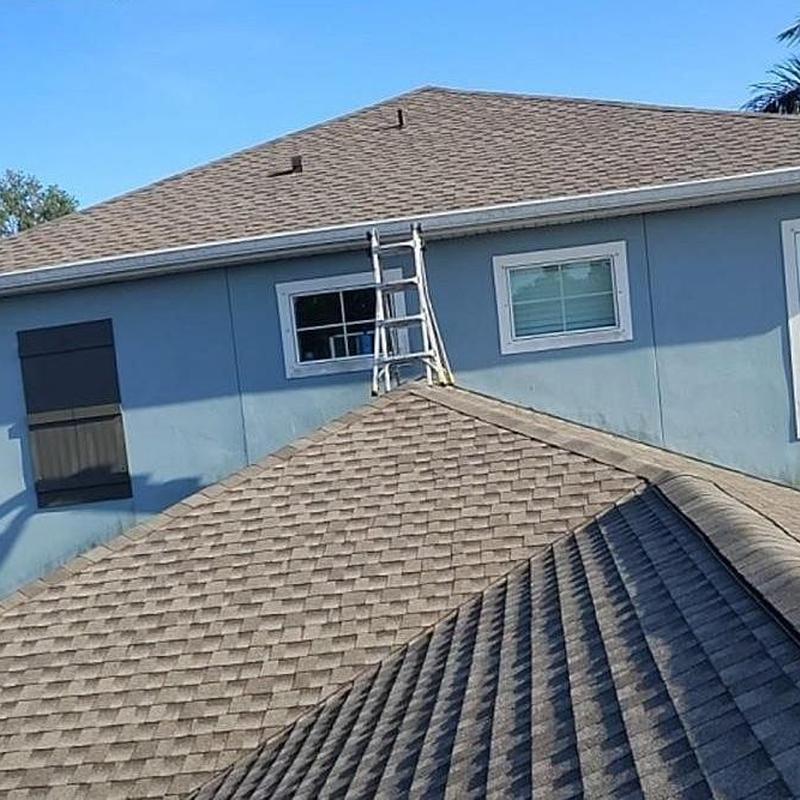 GAF architectural shingle roofing on residential home GAF architectural shingle roofing on residential home