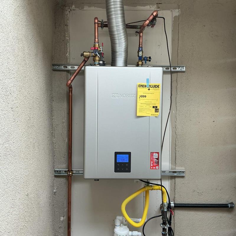 Noritz EZ98DV tankless water heater installation