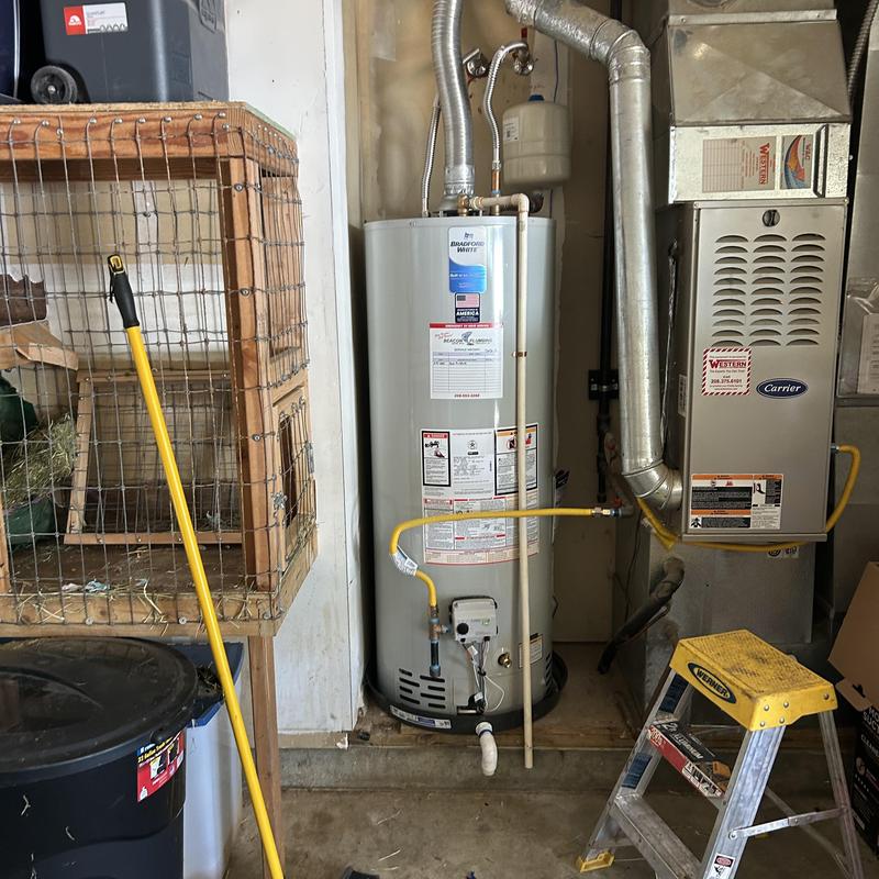 Water heater reset and function test in utility room