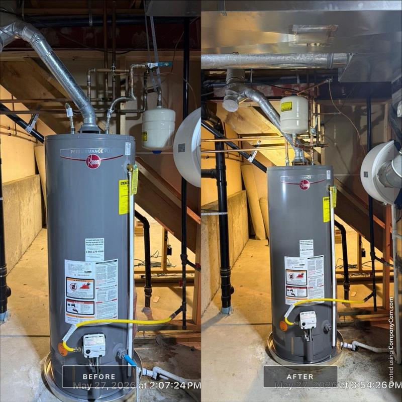 Water heater piping support and stability upgrade Water heater piping support and stability upgrade