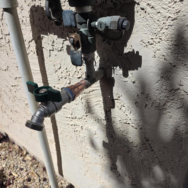 Quarter turn stainless steel backyard hose bib installation Quarter turn stainless steel backyard hose bib installation
