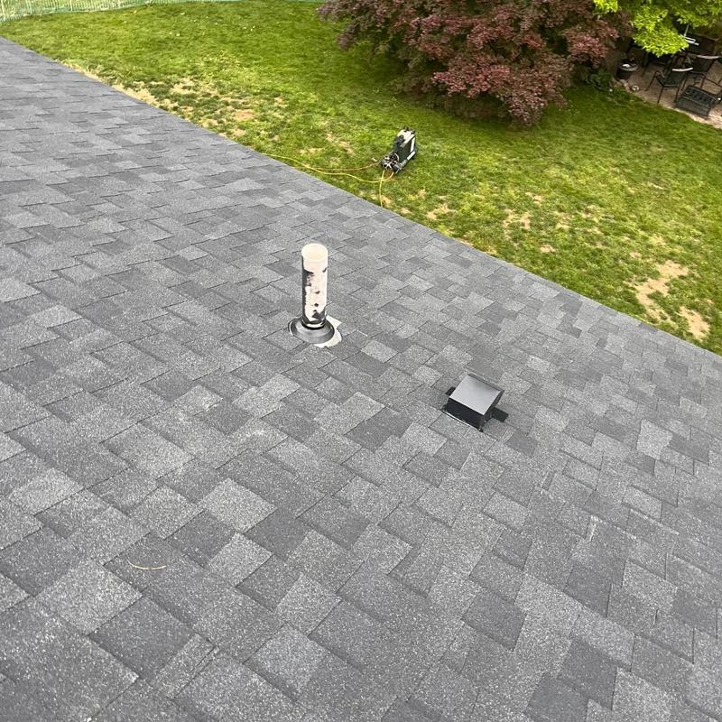Asphalt shingle roof with vent pipes in Haddam CT Asphalt shingle roof with vent pipes in Haddam CT