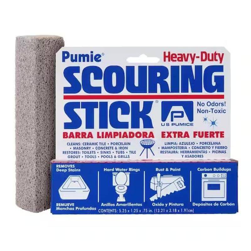 Toilet stain remover scouring stick for deep cleaning