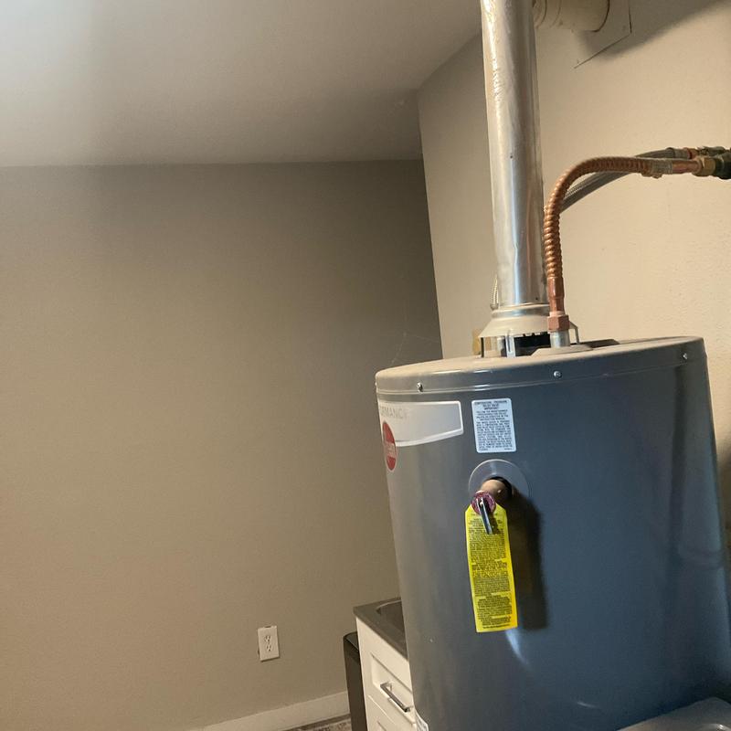 Water heater gas line installation estimate in kitchen