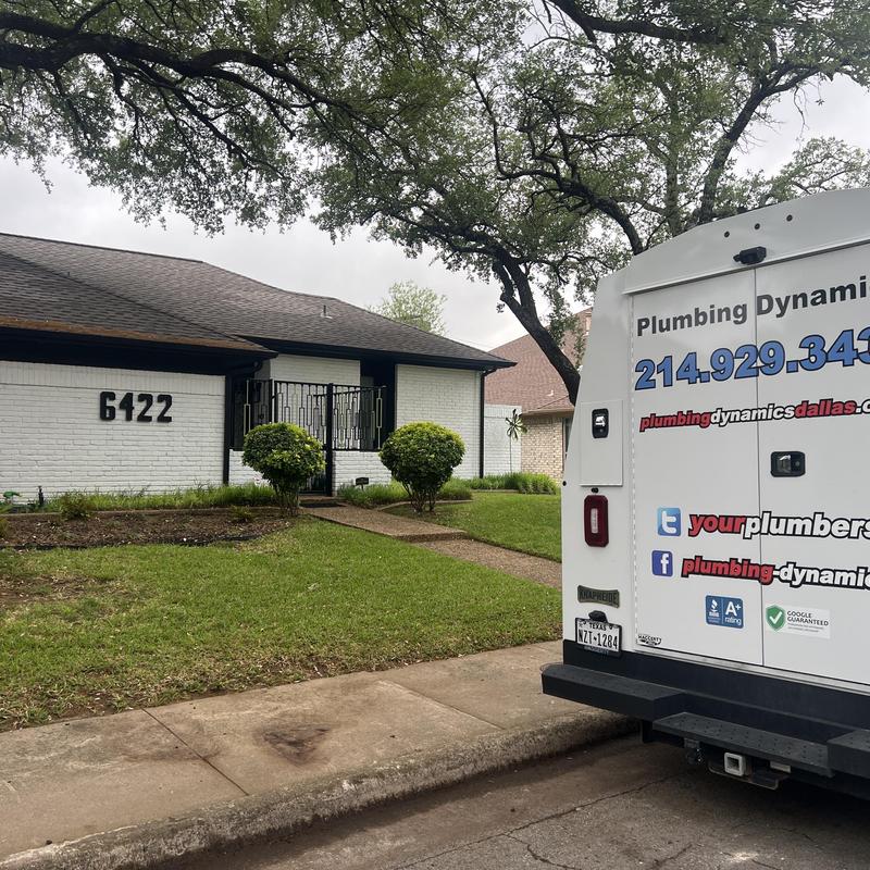 Sewer lines with camera inspection near home driveway