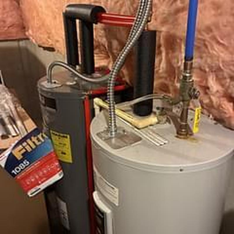 Water heater bypass with piping and insulation work Water heater bypass with piping and insulation work