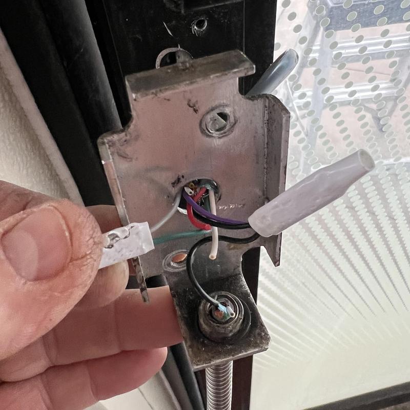 Keypad wiring inside metal door frame repair Keypad wiring inside metal door frame repair