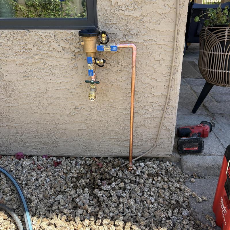 12-inch pressure vacuum breaker with hose bib assembly