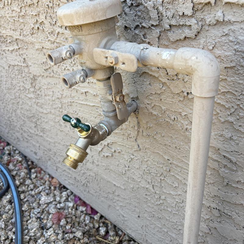 Pressure vacuum breaker with new thread-on hose bib