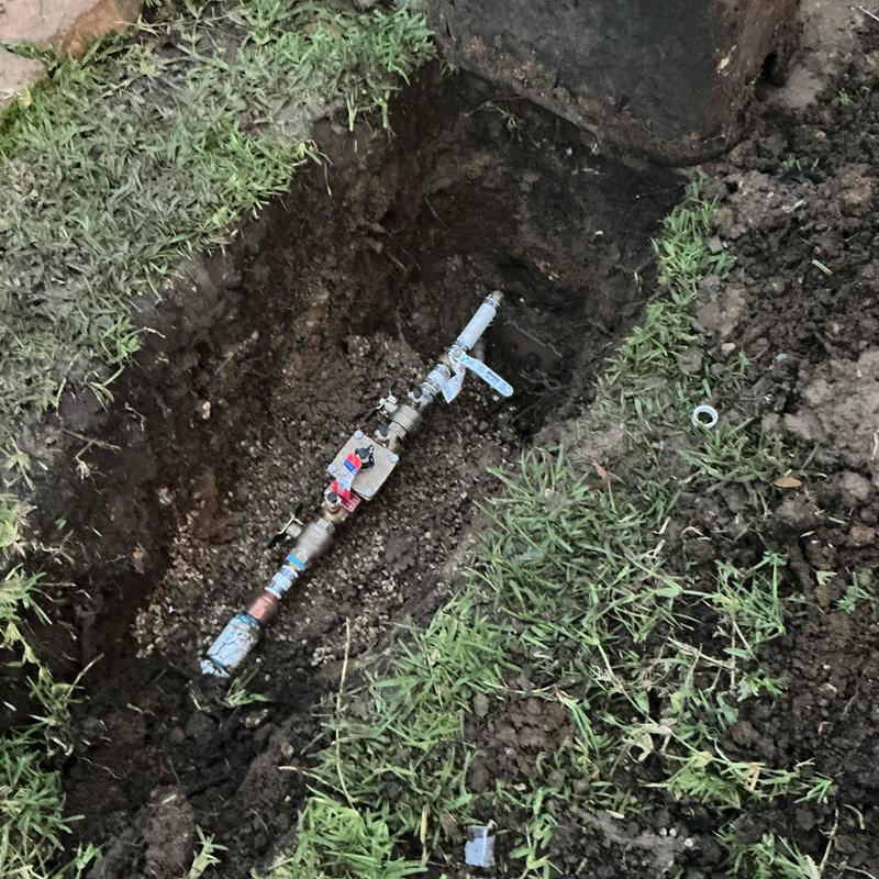 1-inch double check valve with ball valve installation