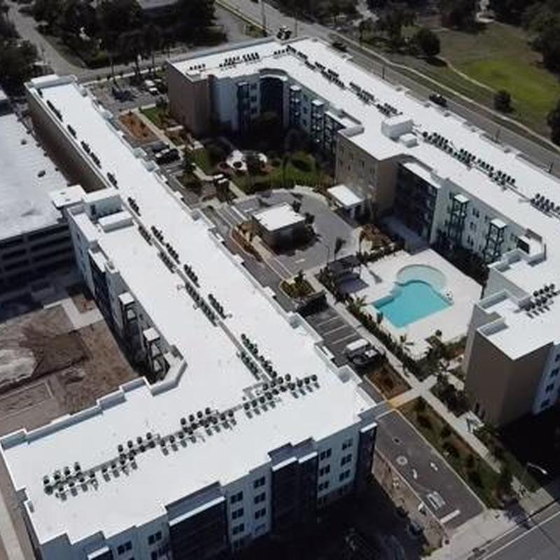 60mil GAF TPO roofing on Sarasota apartment complex 60mil GAF TPO roofing on Sarasota apartment complex