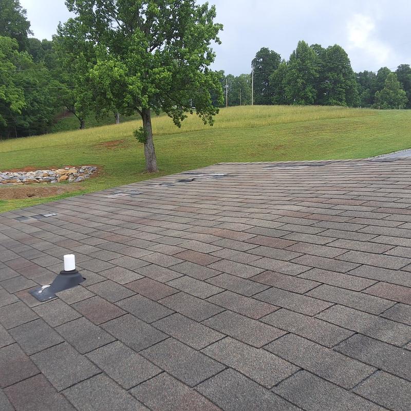 Asphalt shingles with roof leaks on Blountville home
