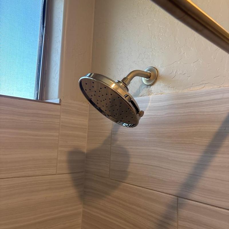 Kohler Paces shower head installed in bathroom Kohler Paces shower head installed in bathroom