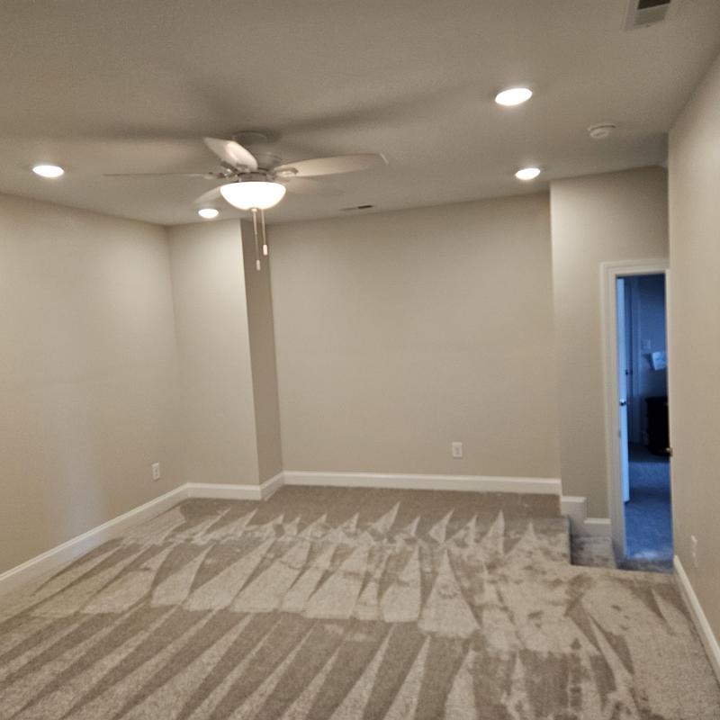 Ceiling fan and light fixture installation in room Ceiling fan and light fixture installation in room