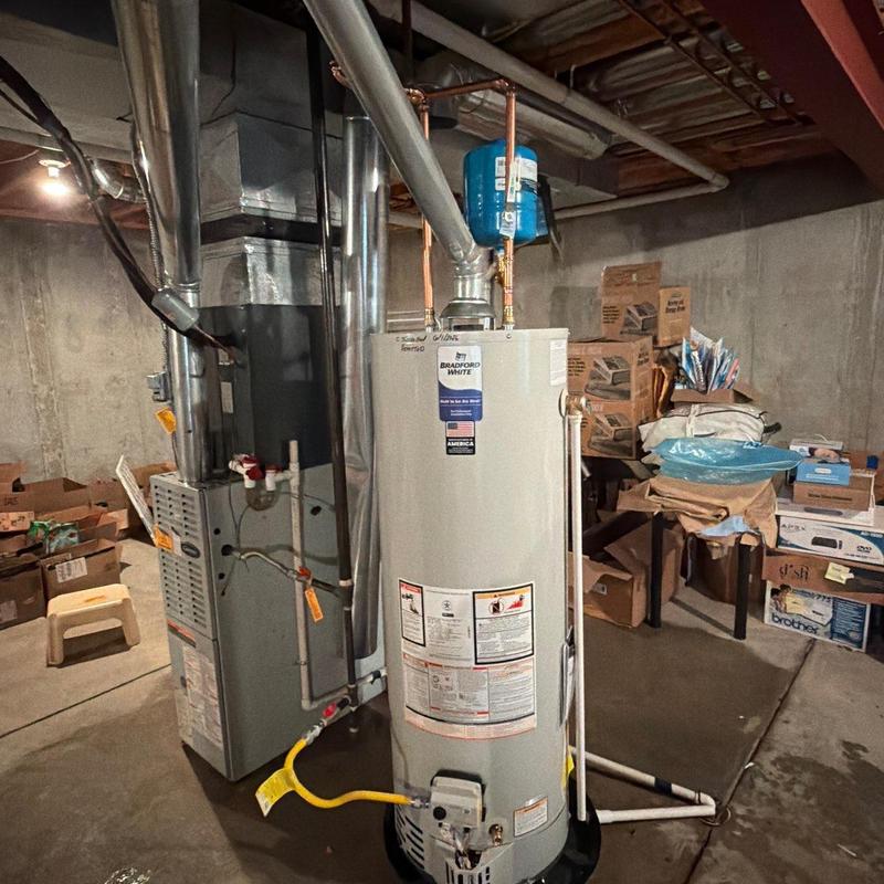 Water heater emergency base replacement with drain pan Water heater emergency base replacement with drain pan