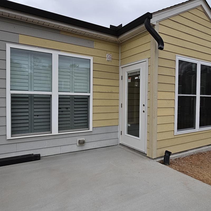 Vinyl siding and window installation on home addition Vinyl siding and window installation on home addition