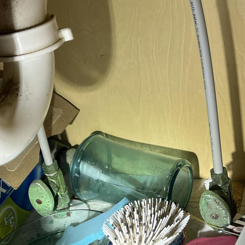 Toilet shut off valve replacement under sink