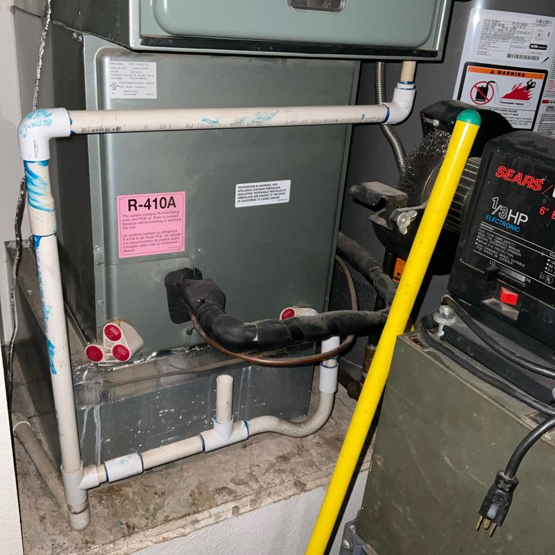 Furnace condensate drain piping installation and setup Furnace condensate drain piping installation and setup