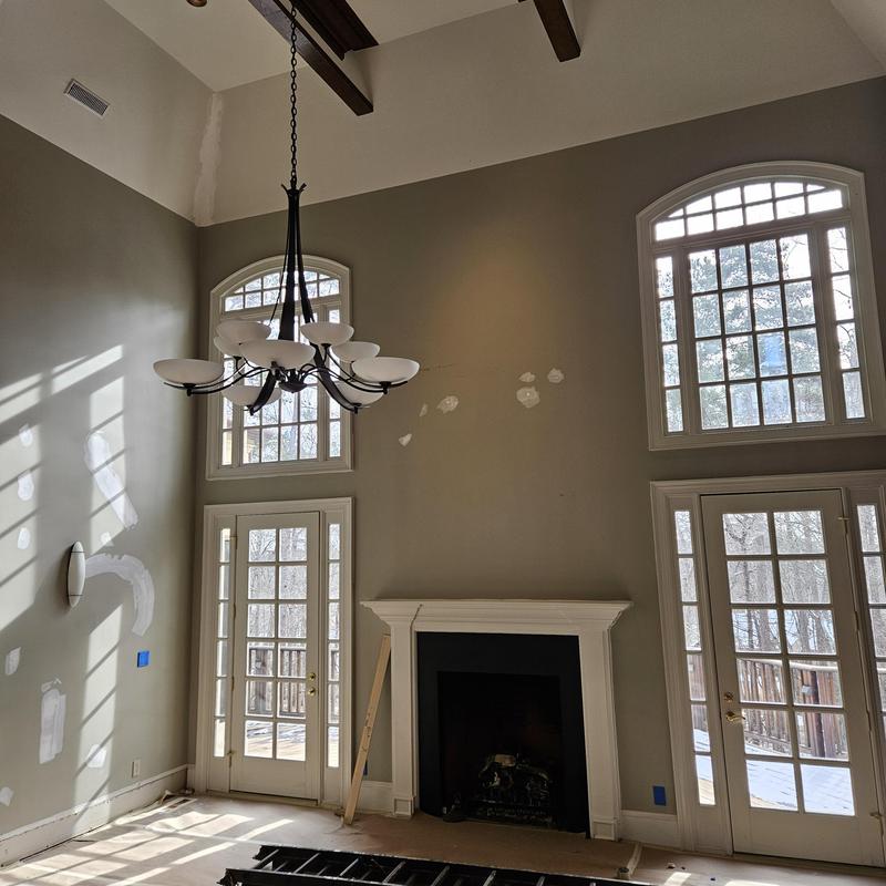 Interior wall drywall patches in living room remodeling Interior wall drywall patches in living room remodeling